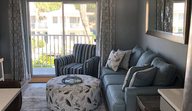 Waterfront one BR condo in beautiful Venice Beach FL. Pool, beach and marina.