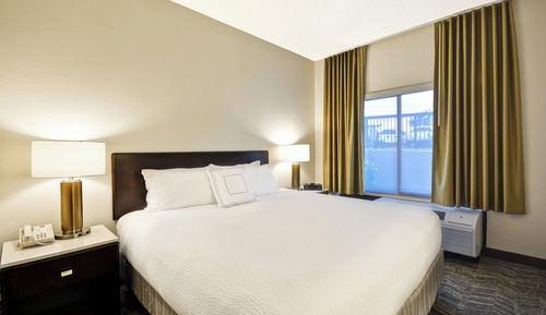 Suite, 1 King Bed with Sofa bed (Hearing Accessible)